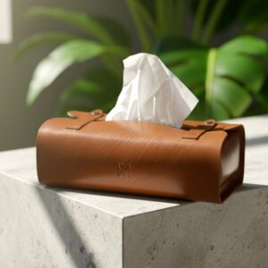 Leather Tissue box